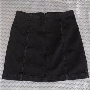 Free People Black Mini Skirt